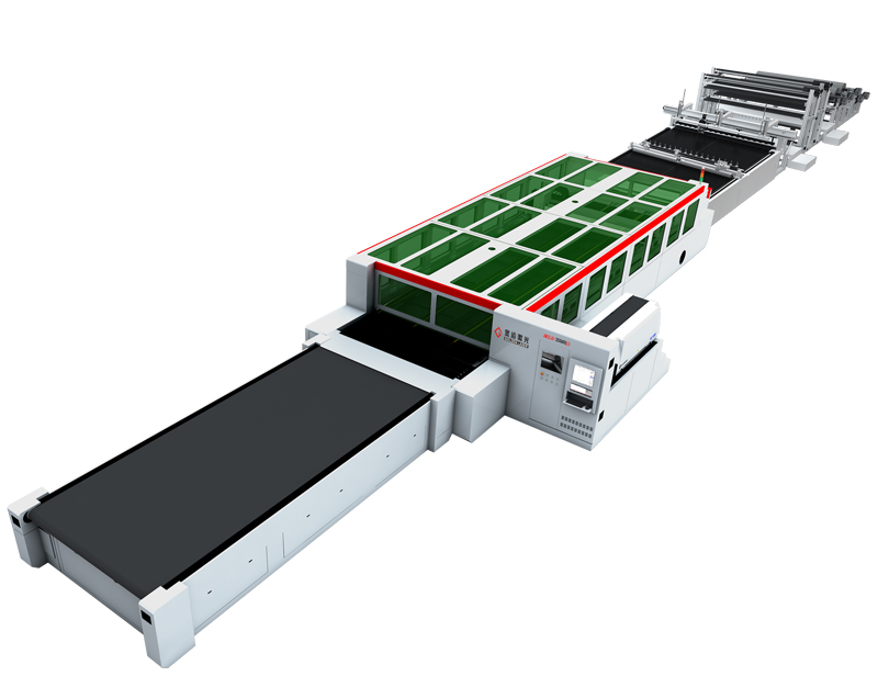 安 全气囊多层切割专用激光裁床